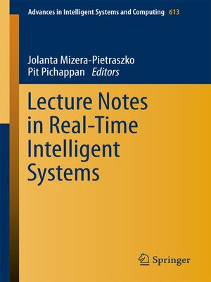 cover image of Lecture Notes in Real-Time Intelligent Systems
